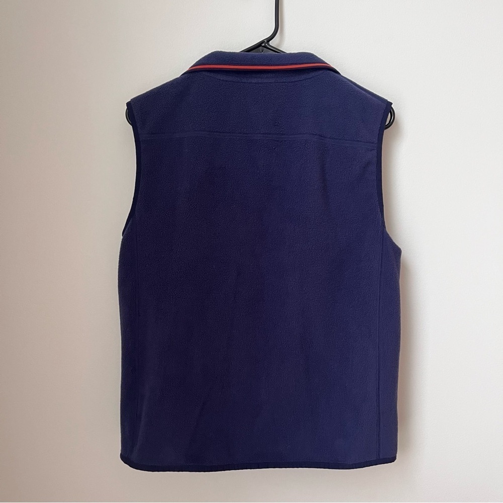 Vineyard Vines Boys XL Navy Blue Fleece Full Zip Vest Whale Logo - Picture 7 of 9